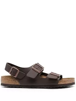 Birkenstock сандалии Milano с ремешком на пятке, коричневый
