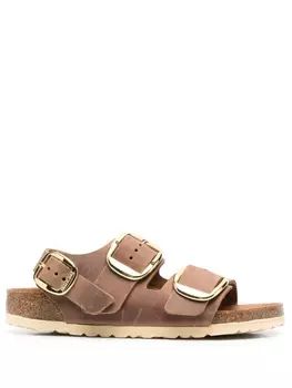 Birkenstock сандалии Milano с ремешком на пятке, коричневый
