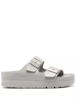 Birkenstock сандалии на платформе Arizona Flex, серый