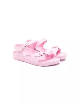 Birkenstock сандалии Rio с открытым носком, розовый