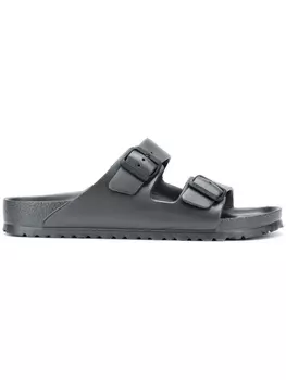 Birkenstock сандалии с двумя пряжками, серый