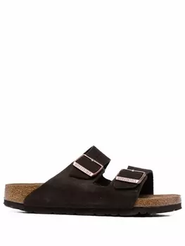 Birkenstock сандалии с двумя ремешками, коричневый