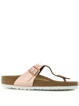 Birkenstock сандалии с металлическим отблеском, металлик