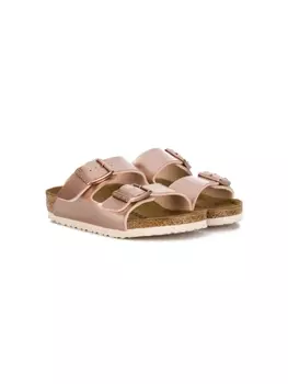 Birkenstock сандалии с пряжками, розовый