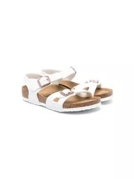 Birkenstock сандалии с ремешками, белый
