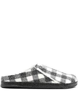 Birkenstock сандалии в клетку, серый