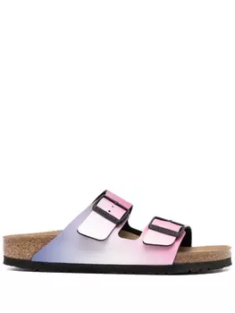 Birkenstock шлепанцы Arizona с эффектом потертости, розовый
