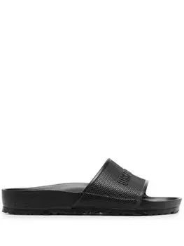 Birkenstock шлепанцы Barbados Eva с тисненым логотипом, черный