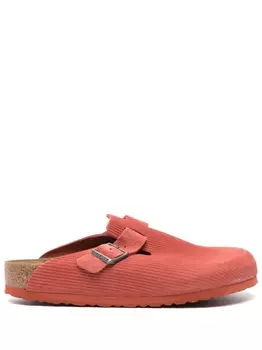 Birkenstock шлепанцы Boston с тиснением, красный