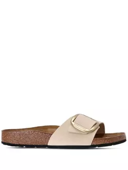 Birkenstock шлепанцы Madrid Big Buckle, нейтральный цвет