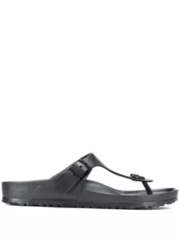 Birkenstock шлепанцы на ребристой подошве, серый