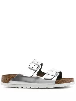Birkenstock шлепанцы с эффектом металлик, металлик