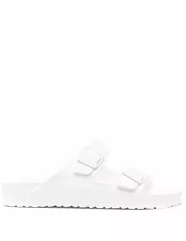 Birkenstock шлепанцы с пряжками, белый
