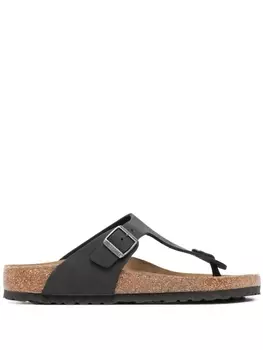 Birkenstock шлепанцы с пряжками, черный