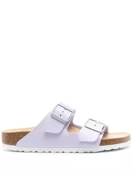 Birkenstock шлепанцы с пряжкой-логотипом Arizona, фиолетовый