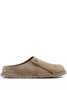 Birkenstock слиперы Zermatt с тисненым логотипом, коричневый