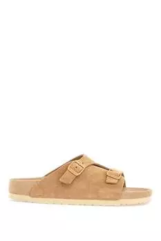 Birkenstock женские замшевые сандалии Zurich с регулируемыми пряжками, бежевый