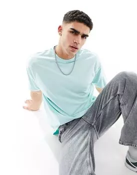 Бирюзовая футболка оверсайз New Look