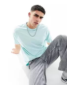 Бирюзовая футболка оверсайз New Look