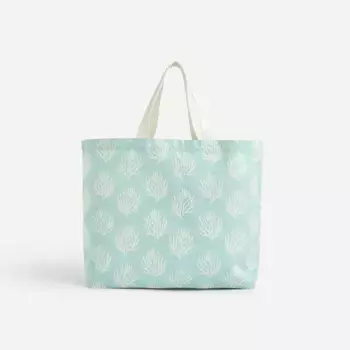 Бирюзовая пляжная сумка Oasis El Corte Ingls, бирюзовый синий