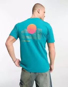 Бирюзовая толстовка с принтом на спине Berghaus Snowdon