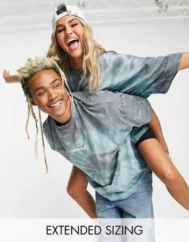 Бирюзово-фиолетовая футболка унисекс ASOS Daysocial