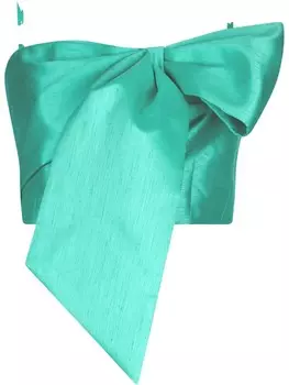 Бирюзовый топ с бантом LIU JO, зеленый