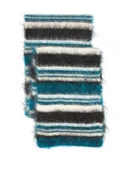 Бирюзовый женский шерстяной шарф Isabel Marant