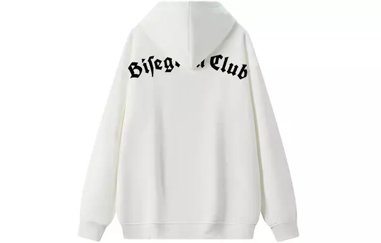 Bisegrlin BISEGRIN BisGreen Толстовка унисекс, Белый (на флисовой подкладке)