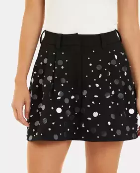 Бисерные кюлоты Alma en Pena, черный