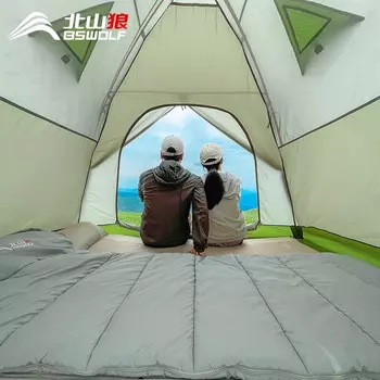 Bisinna BSWolf уличная палатка двухслойная двухдверная палатка ZL004 хаки зеленый