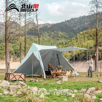 Bisinna Yunlan занавеска для пикника палатка для кемпинга на открытом воздухе с серебряным навесом непромокаемая беседка для кемпинга лунный свет синий