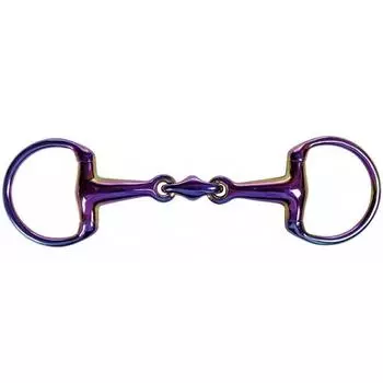 Бита двойная ломаная RAINBOW нержавеющая сталь 18мм HKM, красочный