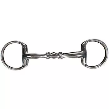 Бита двойная сломанная анатомическая нержавеющая сталь 16мм HKM, серебро