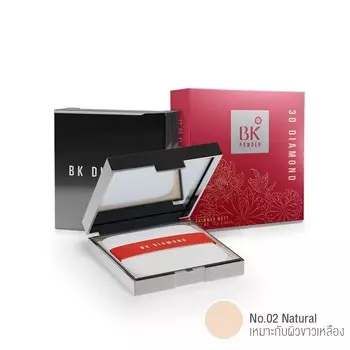 BK Acne Shimmer Matt 3D Diamond Powder 12г. №2, Red