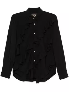 Black Comme Des Garons блузка с оборками, черный