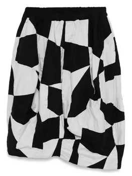 Black Comme Des Garons брюки в технике пэчворк, черный
