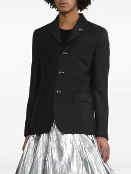 Black Comme Des Garons многослойный однобортный пиджак, черный