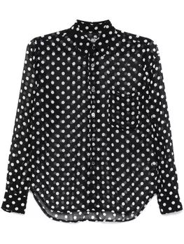 Black Comme Des Garons рубашка в горох, черный