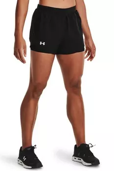 Black Fly By Running 20 шорт 2-в-1 Under Armour, черный