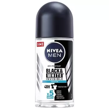 Black&White Invisible Fresh шариковый антиперспирант 50 мл, Nivea