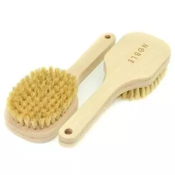 Благородная щетка для массажа влажного и сухого тела из дикой щетины и фанеры, 1 шт., Noble
