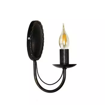 Благородный бра "Виолетта" свеча коричневый антикварный рустик E14 настенный светильник в стиле кантри для спальни Licht-Erlebnisse