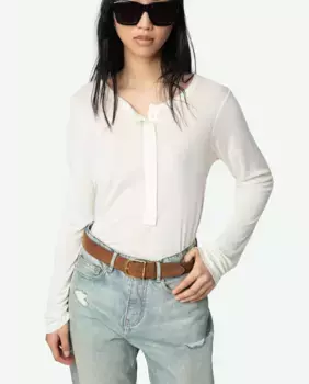 Blair Женская футболка с длинным рукавом Zadig & Voltaire, белый