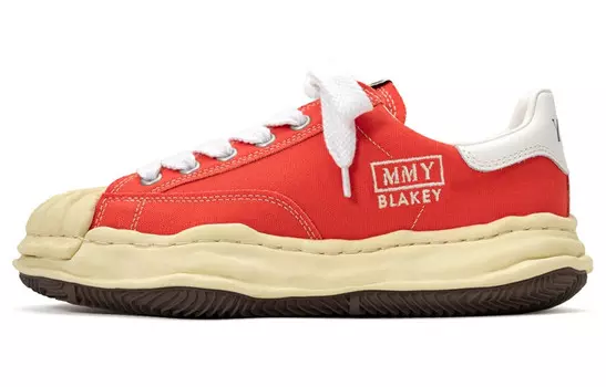 Blakey Стильные кроссовки для скейтбординга унисекс с низким верхом оранжевого цвета Mihara Yasuhiro