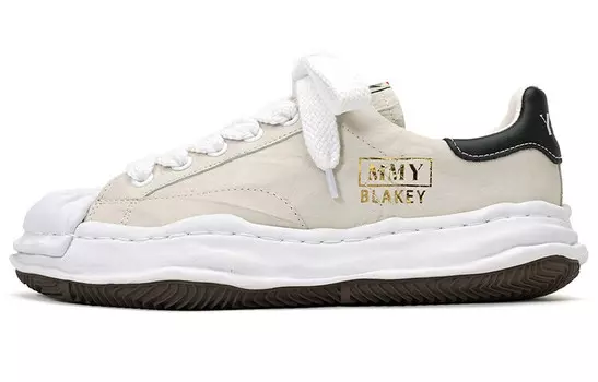 Blakey Стильные кроссовки для скейтбординга унисекс с низким верхом белого цвета Mihara Yasuhiro