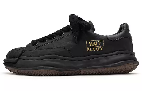 Blakey Стильные кроссовки для скейтбординга унисекс с низким верхом черного цвета Mihara Yasuhiro