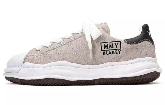 Blakey Стильные кроссовки для скейтбординга унисекс с низким верхом серо-коричневого цвета Mihara Yasuhiro