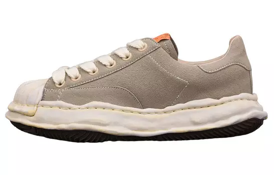 Blakey Стильные мужские кроссовки для скейтбординга с низким верхом серого/белого цвета Mihara Yasuhiro