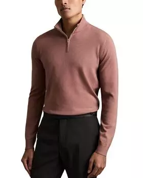 Блэкхолл Полузастегивающийся Свитер REISS, розовый
